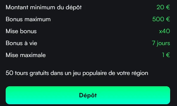 Bonus du TrueLuck Casino pour nouveaux joueurs et promotions actives